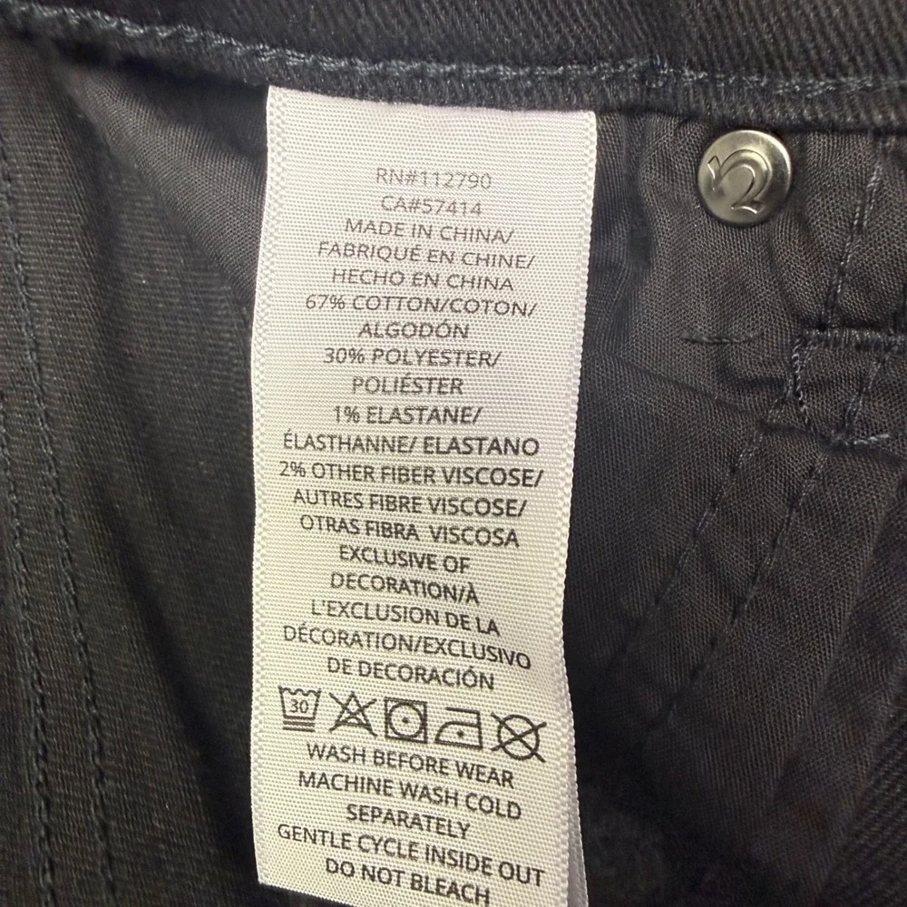 NWT True Religion Rocco Relaxed Skinny Jeans Mens 32 Black Flap Pocket 105707